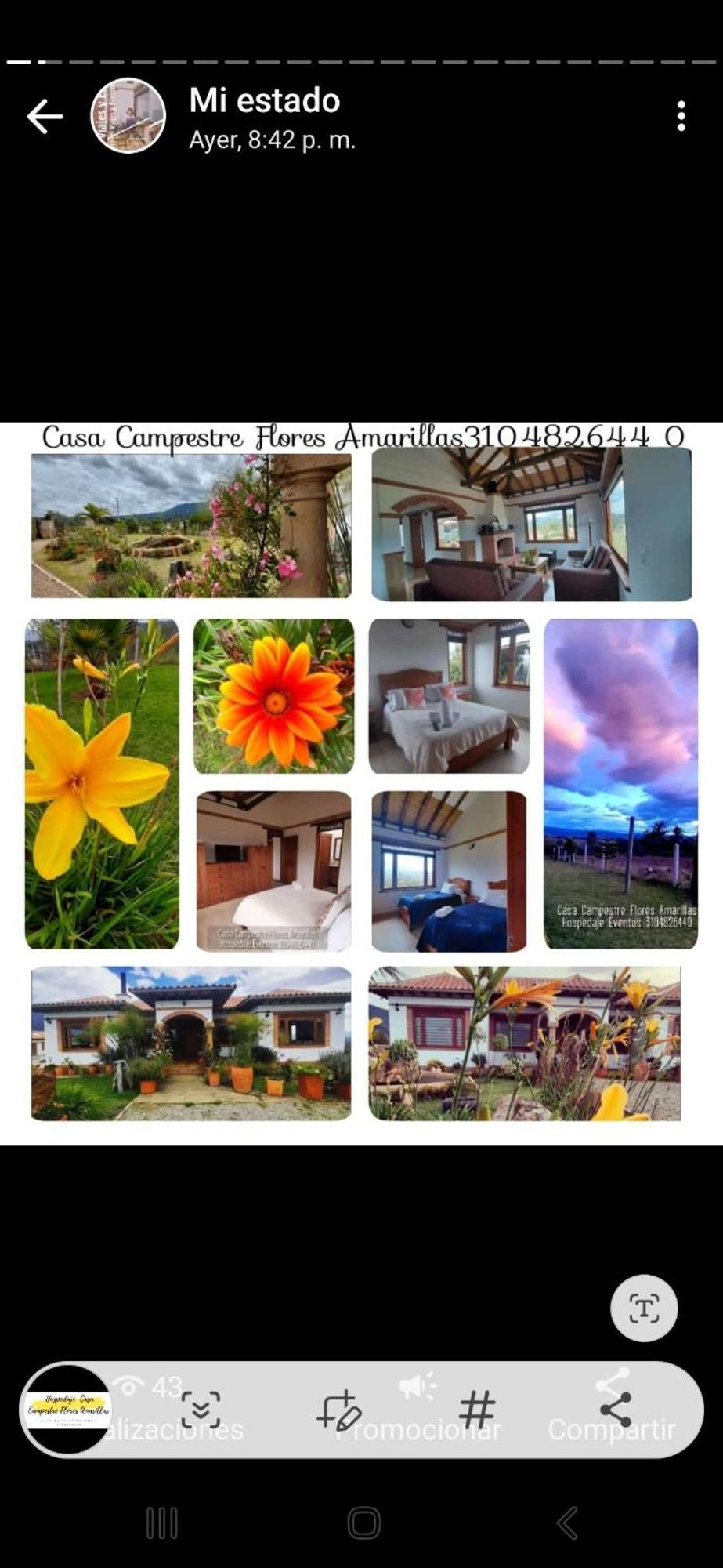 Casa Campestre Flores Amarillas Holiday home Villa de Leyva